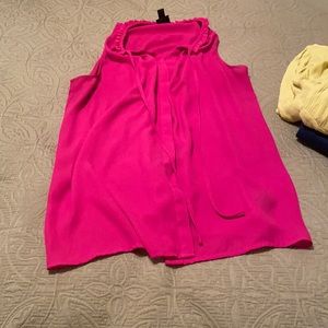 Worthington hot pink tank top blouse